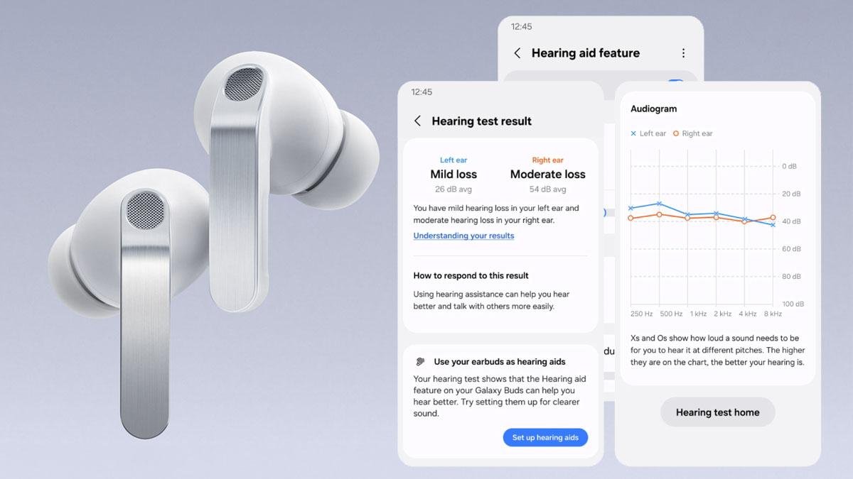 AI-powered wireless earbuds providing smart hearing assistance in 2026